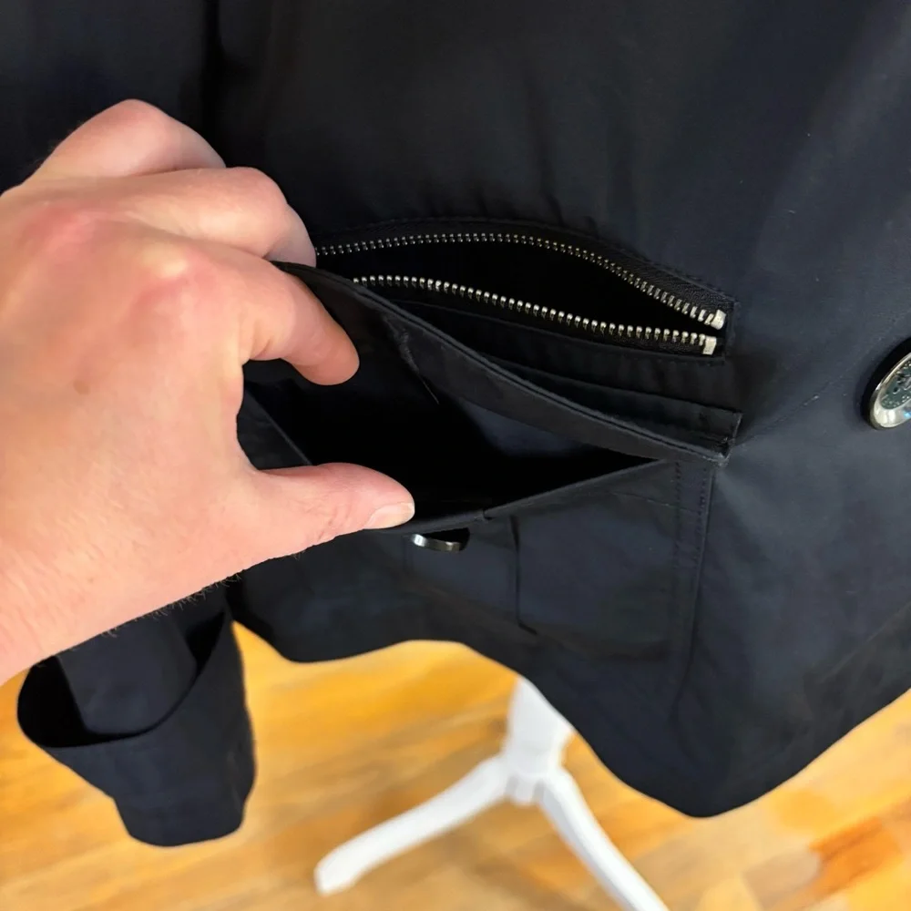 Michael Kors Jacket Water Resistant Black Large